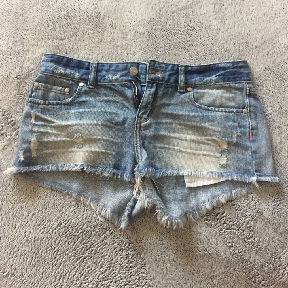 Pink Jean Shorts Denim Size 6